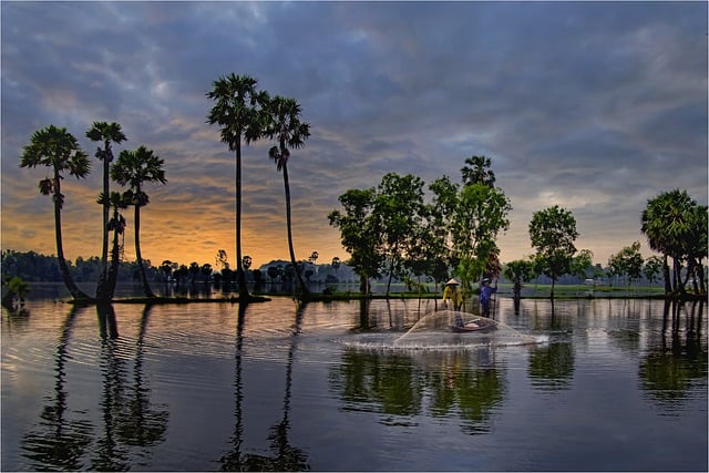 Free download vietnam sunset twilight nature free picture to be edited with GIMP free online image editor