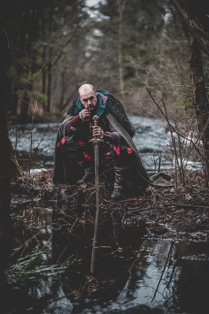 Free download viking forest lake medieval man free picture to be edited with GIMP free online image editor
