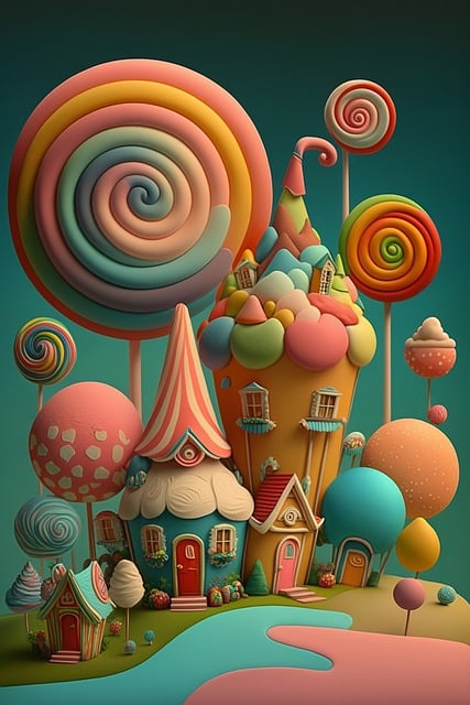 Free download village lollipop sweets dessert free picture to be edited with GIMP free online image editor
