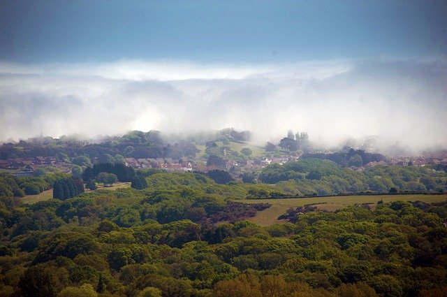 Free download Village Mist Landscape -  free photo or picture to be edited with GIMP online image editor