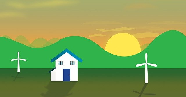 Free download Village Sun House -  free illustration to be edited with GIMP free online image editor