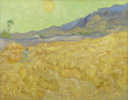 Free download Vincent Van Gogh, Wheatfield With A Reaper free photo or picture to be edited with GIMP online image editor