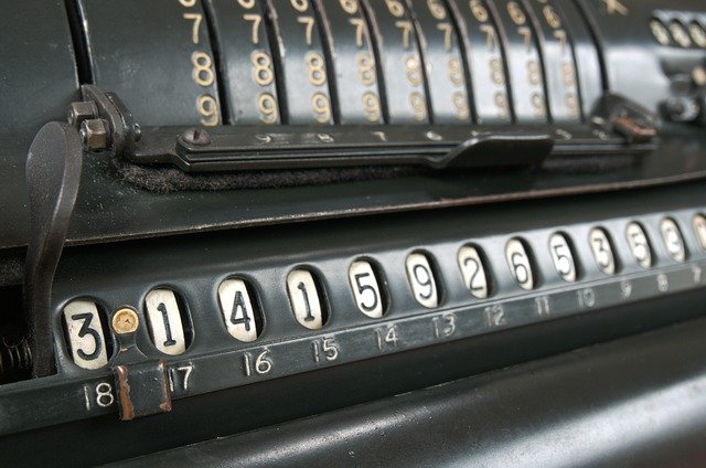 Free download vintage calculator pi calculation free picture to be edited with GIMP free online image editor