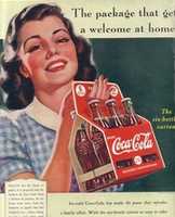 Free download Vintage coca cola girl ad free photo or picture to be edited with GIMP online image editor