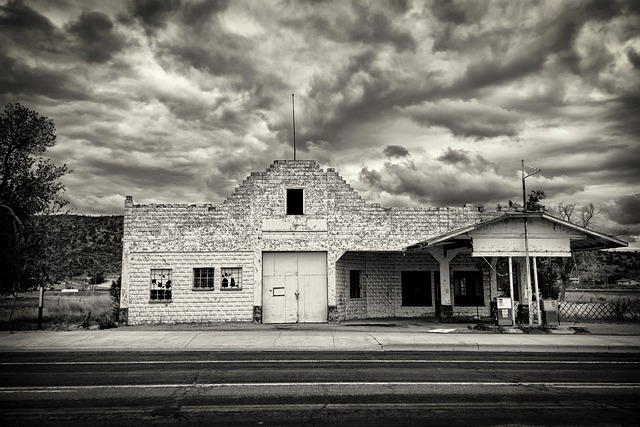 Free download vintage decay abandoned gas station free picture to be edited with GIMP free online image editor