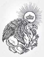 Free download Vintage Griffin Emblem free photo or picture to be edited with GIMP online image editor