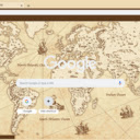 Vintage World Map  screen for extension Chrome web store in OffiDocs Chromium