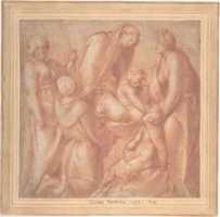 Free download Virgin and Child with Saint Elizabeth, the Infant Baptist, Saint Anthony of Padua, and a Female Martyr free photo or picture to be edited with GIMP online image editor