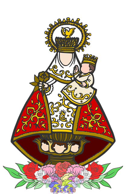 Free download Virgin Of Covadonga - Free vector graphic on Pixabay free illustration to be edited with GIMP free online image editor