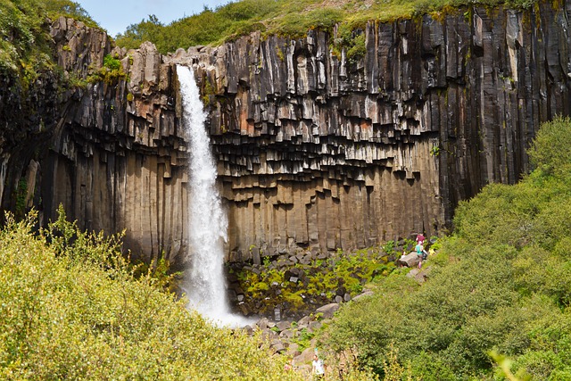 Free download volcanic rock waterfall nature free picture to be edited with GIMP free online image editor