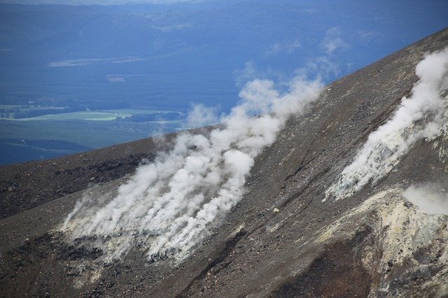 Free download Volcano Steam Landscape -  free photo or picture to be edited with GIMP online image editor