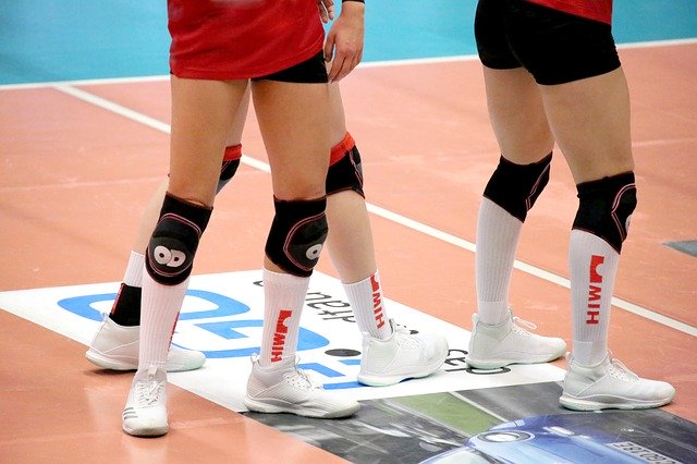 Free download Volleyball Knee Pads Player -  free photo or picture to be edited with GIMP online image editor