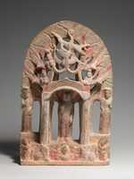 Free download Votive Stele with Buddha and Bodhisattvas free photo or picture to be edited with GIMP online image editor