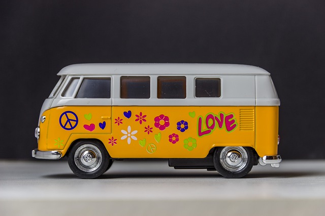 Free download vw bulli hippie time bus free picture to be edited with GIMP free online image editor