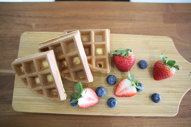 Free download Waffles Waffle Cake Dessert -  free photo or picture to be edited with GIMP online image editor