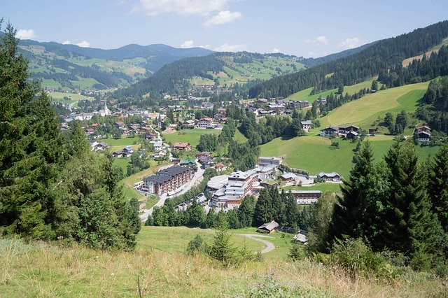 Descarga gratuita Wagrain Austria Landscape: foto o imagen gratuita para editar con el editor de imágenes en línea GIMP