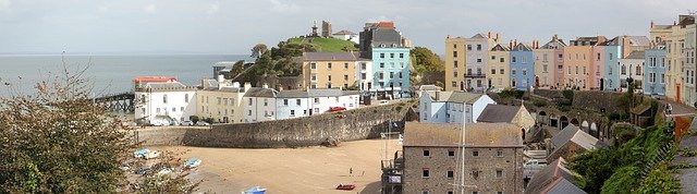 Free download Wales Tenby Harbour -  free photo or picture to be edited with GIMP online image editor