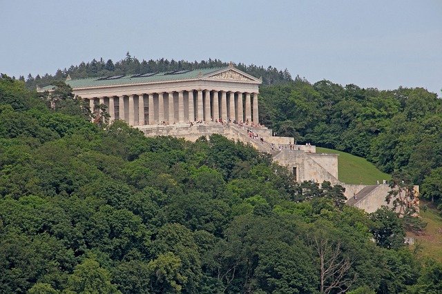 Téléchargement gratuit du bâtiment Walhalla Donaustauf - photo ou image gratuite à éditer avec l'éditeur d'images en ligne GIMP