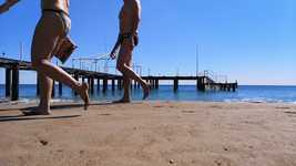 Free download Walk Beach Sand -  free video to be edited with OpenShot online video editor