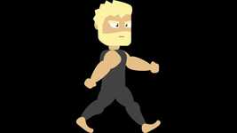 Free download Walking Character Man -  free video to be edited with OpenShot online video editor