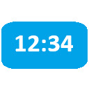 Wall Clock  screen for extension Chrome web store in OffiDocs Chromium