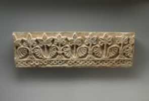 Free download Wall frieze with row of leaves free photo or picture to be edited with GIMP online image editor