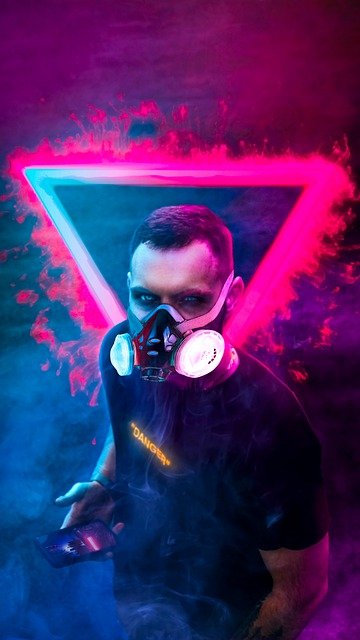 Free download wallpaper smoke boy neon pink free picture to be edited with GIMP free online image editor