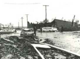 Free download Wapella Tornado Damage: Main St. West, Illinois Central  Depot free photo or picture to be edited with GIMP online image editor