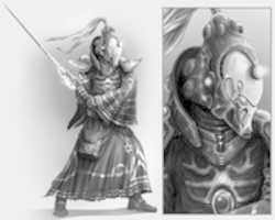 Free download Warhammer 40k - Eldar Warlock Holding Sword free photo or picture to be edited with GIMP online image editor