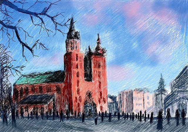 ワルシャワ市場旧市街を無料でダウンロード-GIMPで編集できる無料のイラスト無料オンライン画像エディター