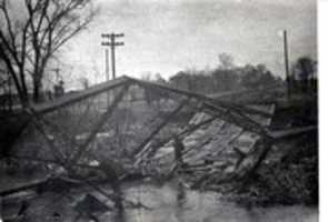 Free download Washed Out 7th Street Bridge In Fairbury, Illinois, On April 19, 1920 , Photo 1 free photo or picture to be edited with GIMP online image editor