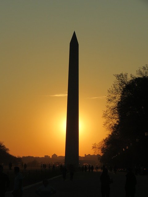 Descărcare gratuită Washington Sunset Obelisk - fotografie sau imagini gratuite pentru a fi editate cu editorul de imagini online GIMP