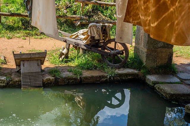 Free download Wash Wheelbarrow Linen -  free photo or picture to be edited with GIMP online image editor