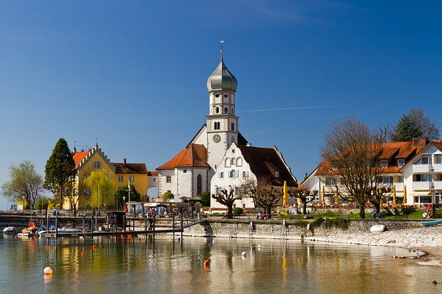 Free picture Wasserburg Lake Constance Church -  to be edited by GIMP free image editor by OffiDocs
