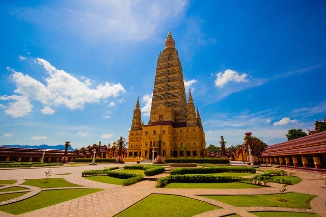 Free download Wat Bang Thong Buddhist Temple -  free photo or picture to be edited with GIMP online image editor