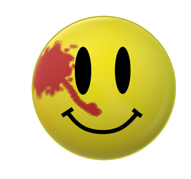 Free download Watchmen Smiley Blood -  free illustration to be edited with GIMP free online image editor