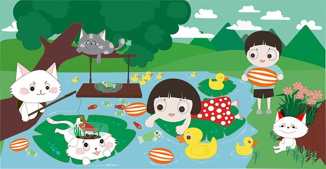 Free download Water Cat -  free illustration to be edited with GIMP free online image editor