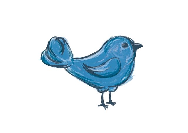 Free download Watercolor Bird Blue -  free illustration to be edited with GIMP free online image editor