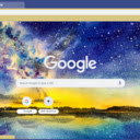 Watercolor Galaxy Sky  screen for extension Chrome web store in OffiDocs Chromium