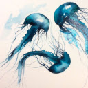Watercolor Jellyfish  screen for extension Chrome web store in OffiDocs Chromium