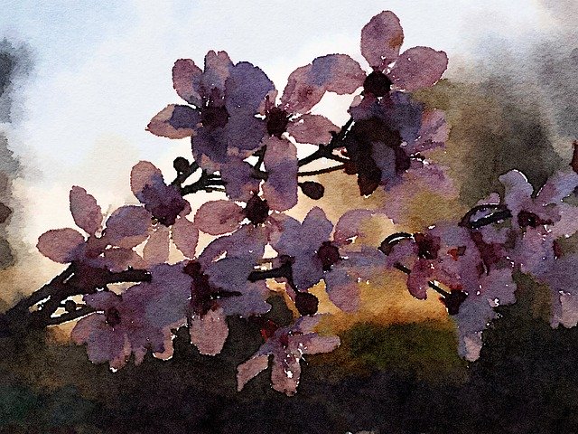 Безкоштовно завантажте Watercolor Flower Bloom - безкоштовну ілюстрацію для редагування за допомогою безкоштовного онлайн-редактора зображень GIMP