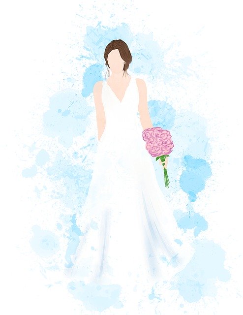 Free download Watercolour Watercolor Bride -  free illustration to be edited with GIMP free online image editor