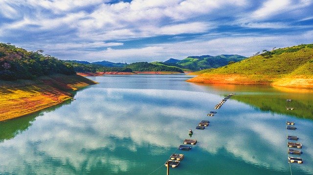 Бесплатно скачать бесплатный шаблон фотографии Water Dam Brazil для редактирования с помощью онлайн-редактора изображений GIMP