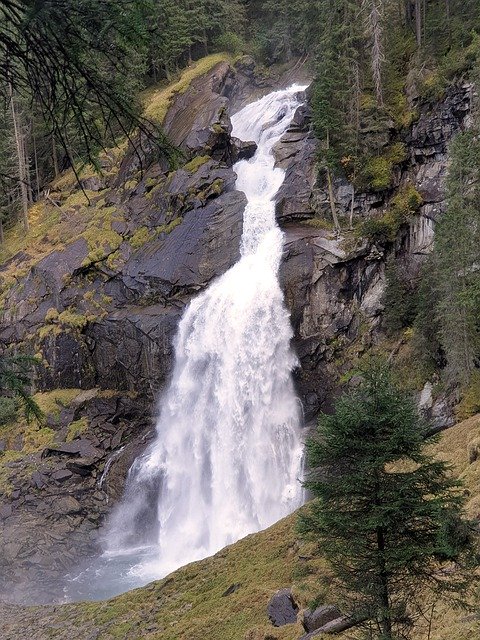 Free download Waterfall Austria Krimml -  free photo or picture to be edited with GIMP online image editor