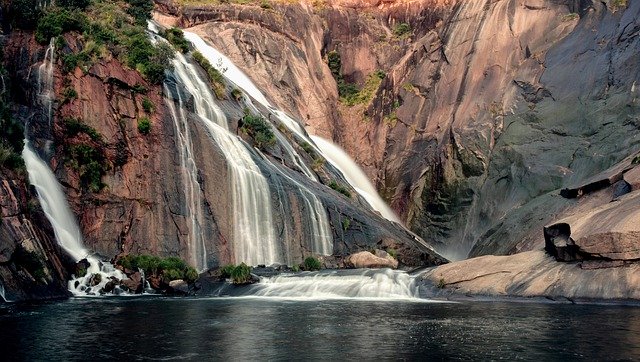 הורדה חינם Waterfall Galicia Landscape - תמונה או תמונה בחינם לעריכה עם עורך התמונות המקוון GIMP