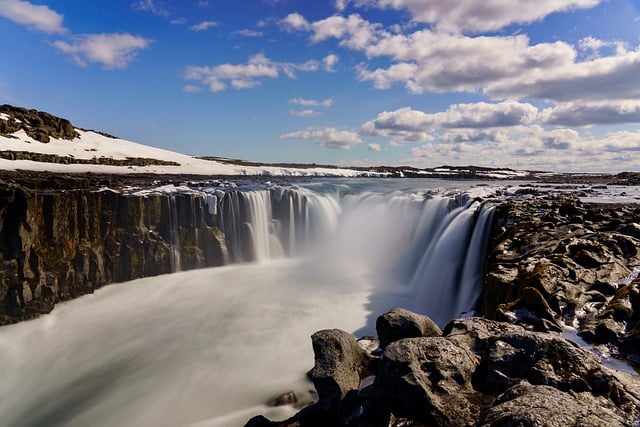 Free download waterfall iceland flow self gloss free picture to be edited with GIMP free online image editor