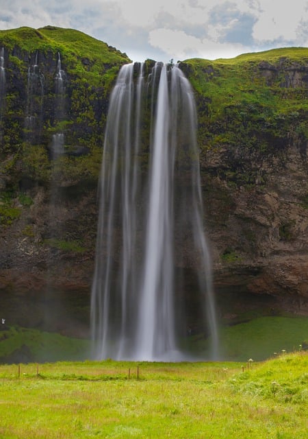 Free download waterfall nature iceland landscape free picture to be edited with GIMP free online image editor