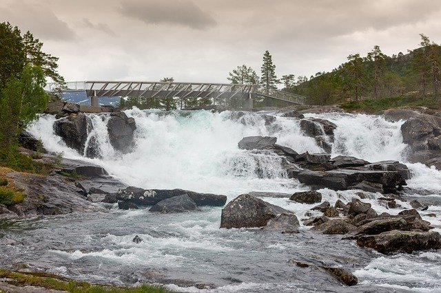 Muat turun percuma Waterfall Nature River - foto atau gambar percuma untuk diedit dengan editor imej dalam talian GIMP