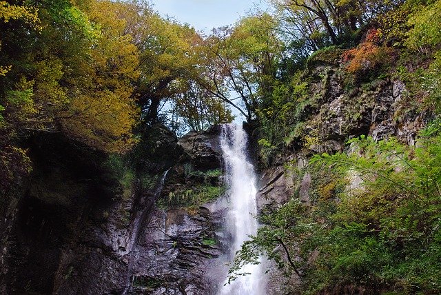 Free download Waterfall Nature Rocks -  free photo or picture to be edited with GIMP online image editor