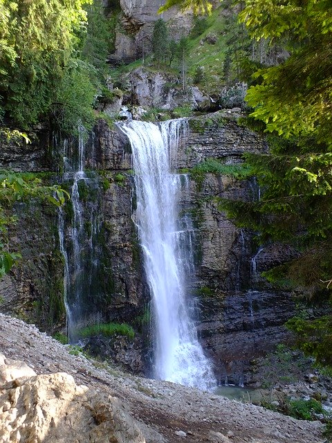 Free download Water Fall Nature Waterfall -  free photo or picture to be edited with GIMP online image editor